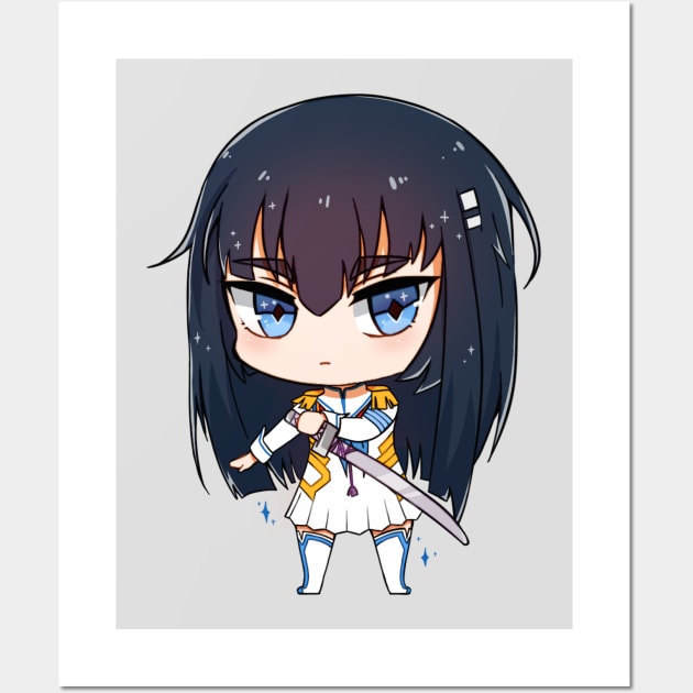 Chibi Kiryuin Satsuki Wall Art by Eggswithbenefits